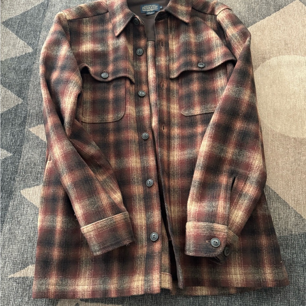 Pendleton Brown Utility Jacket Classic Design - image 1